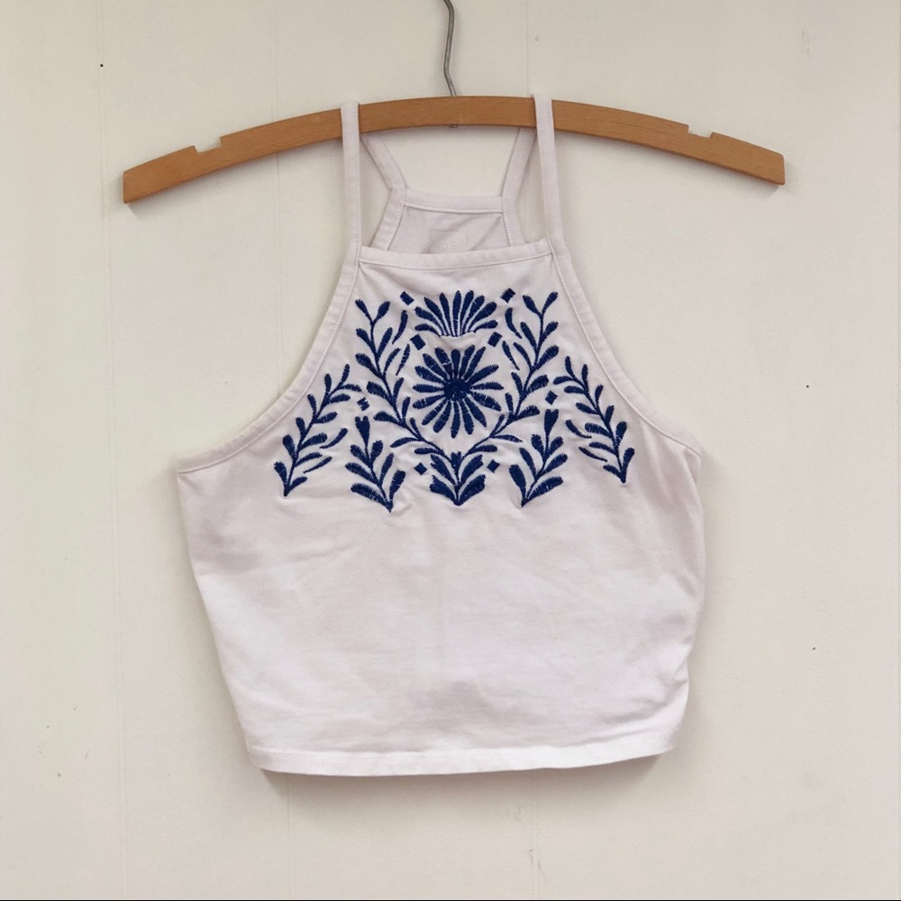 PacSun Embroidered Crop Top